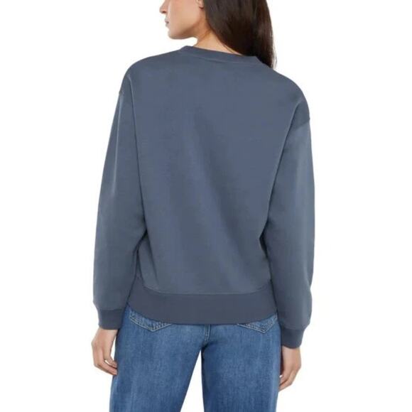 Gap Women's Logo Crewneck Sweatshirt, Blue (Vintage Indigo), (Size M) NWT - Picture 4 of 11